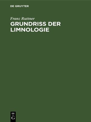 cover image of Grundriß der Limnologie